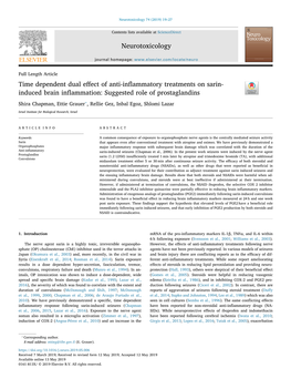 Time Dependent Dual Effect of Anti-Inflammatory Treatments On