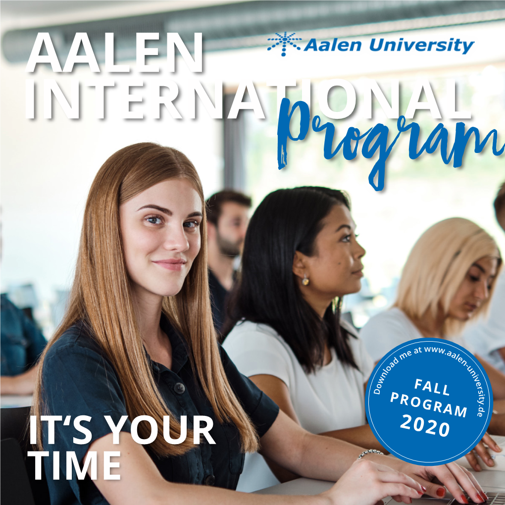 Aalen International Program Controlling & Marketing & Sales Aalen International Program