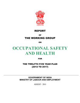 Occupational Safety and Health