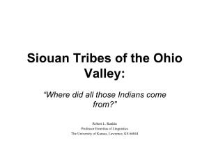 Siouan Tribes of the Ohio Valley