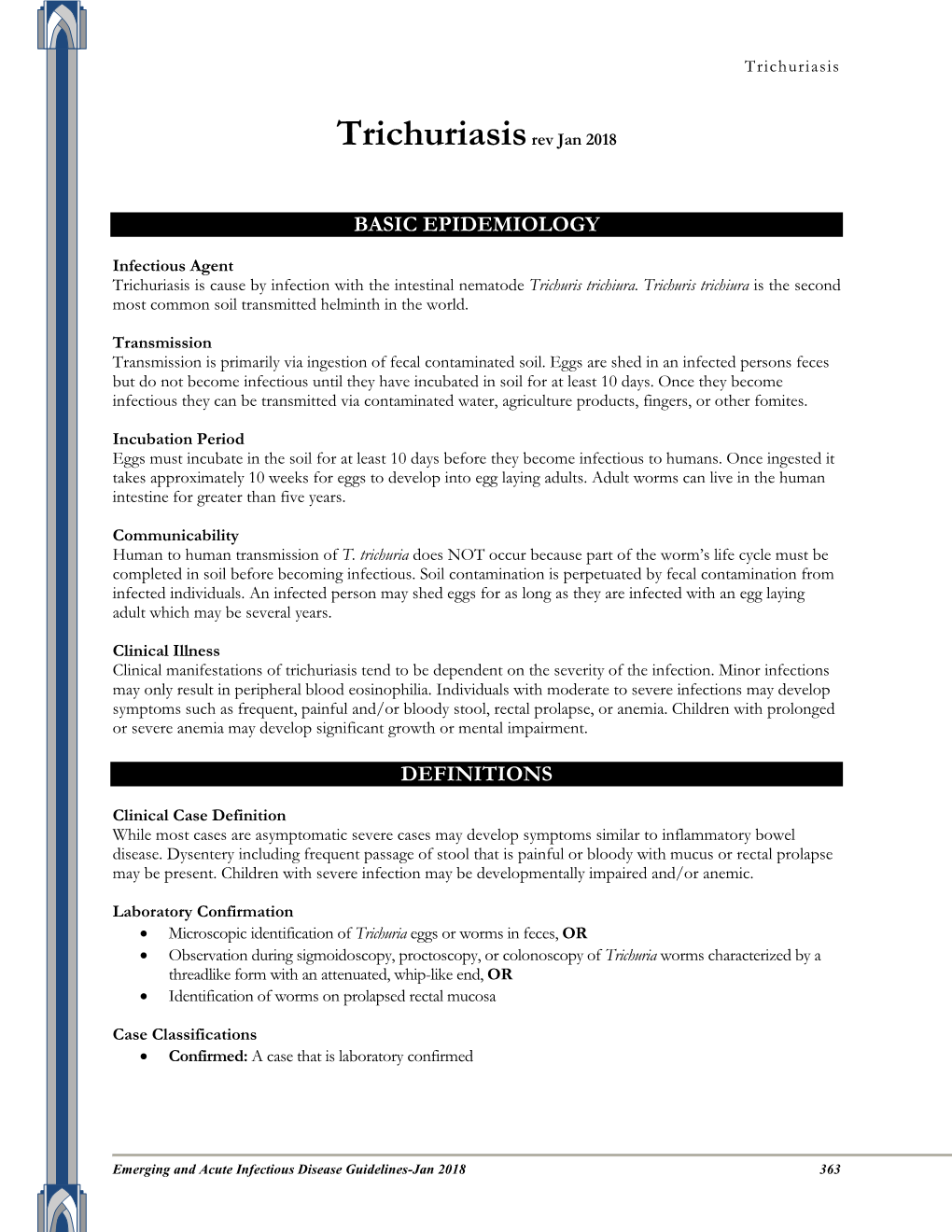 Trichuriasis