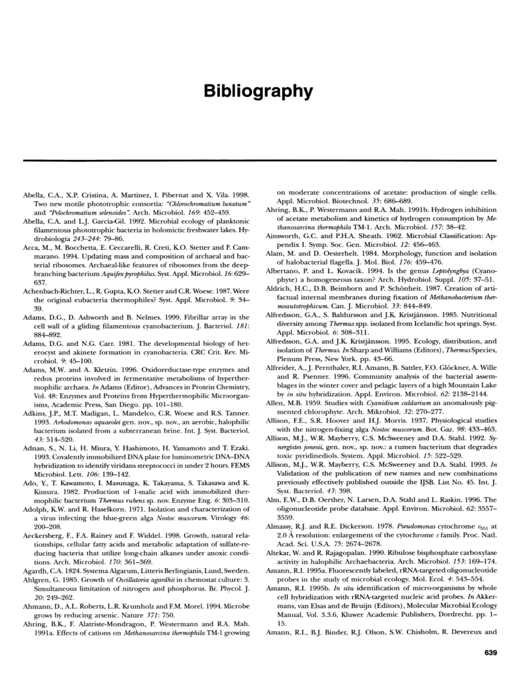 Bibliography