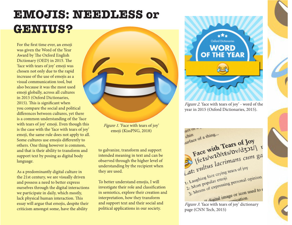 EMOJIS: NEEDLESS Or GENIUS?