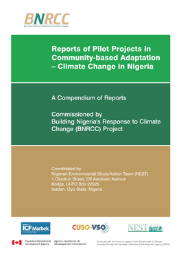 Reports of Pilot Projects in Community-Based Adaptation – Climate Change in Nigeria