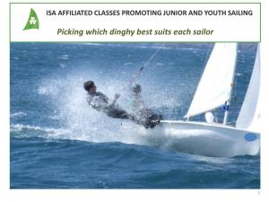 Picking Which Dinghy Best Suits Each Sailor