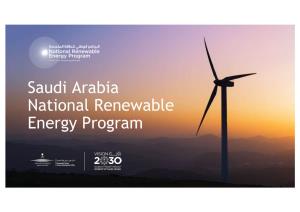 Saudi Arabia National Renewable Energy Program