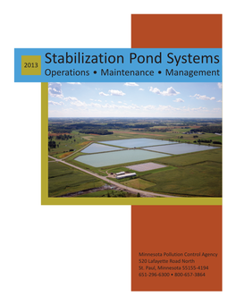 Stabilization Pond Systems Manual