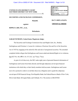 Case 1:20-Cv-10832-AT-SN Document 103 Filed 04/09/21 Page 1 of 10