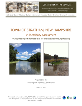 TOWN of STRATHAM, NEW HAMPSHIRE Vulnerability Assessment of Projected Impacts from Sea-Level Rise and Coastal Storm Surge Flooding