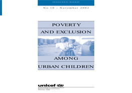 Poverty and Exclusion Among Urban Children