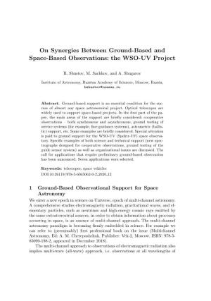 The WSO-UV Project
