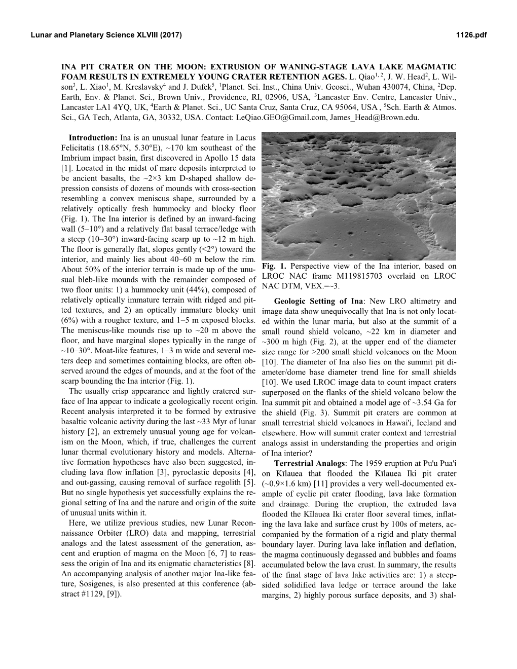 Ina Pit Crater on the Moon: Extrusion of Waning-Stage Lava Lake Magmatic Foam Results in Extremely Young Crater Retention Ages