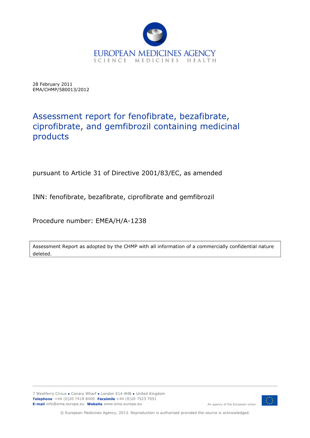 Fenofibrate, Bezafibrate, Ciprofibrate and Gemfibrozil Procedure Number