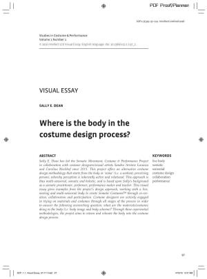 Where Is the Body in the Costume Design Process?