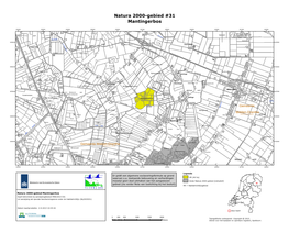 Kaart Natura 2000-Gebied Mantingerbos