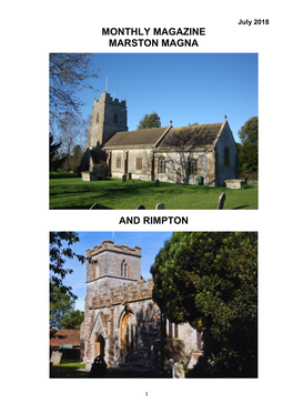 Monthly Magazine Marston Magna and Rimpton