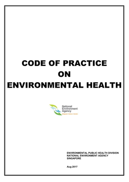 Code of Practice on Environmental Health (2017 Edition)