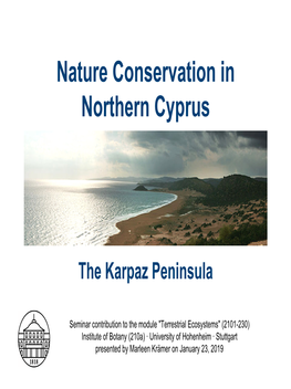 Nature Conservation in Northern Cyprus