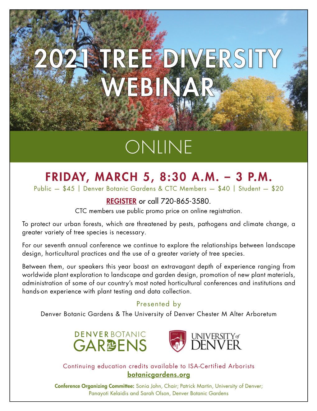 2021 Tree Diversity Webinar