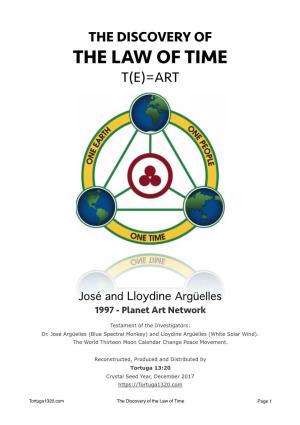 Discovery of the Law of Time by Jose and Lloydine Arguelles