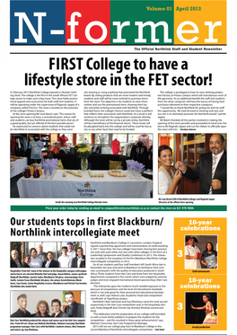 FIRST College to Have a Lifestyle Store in the FET Sector!