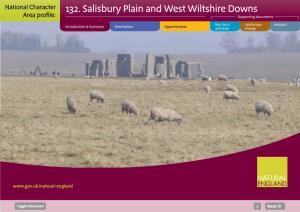 132. Salisbury Plain and West Wiltshire Downs Area Profile: Supporting Documents