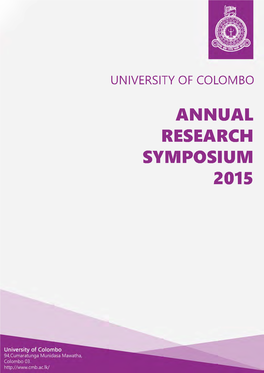 Annual Research Symposium 2015