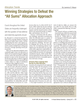 Winning Strategies to Defeat the “All Sums” Allocation Approach