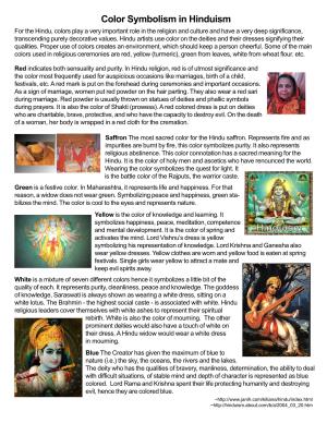 Color Symbolism in Hinduism