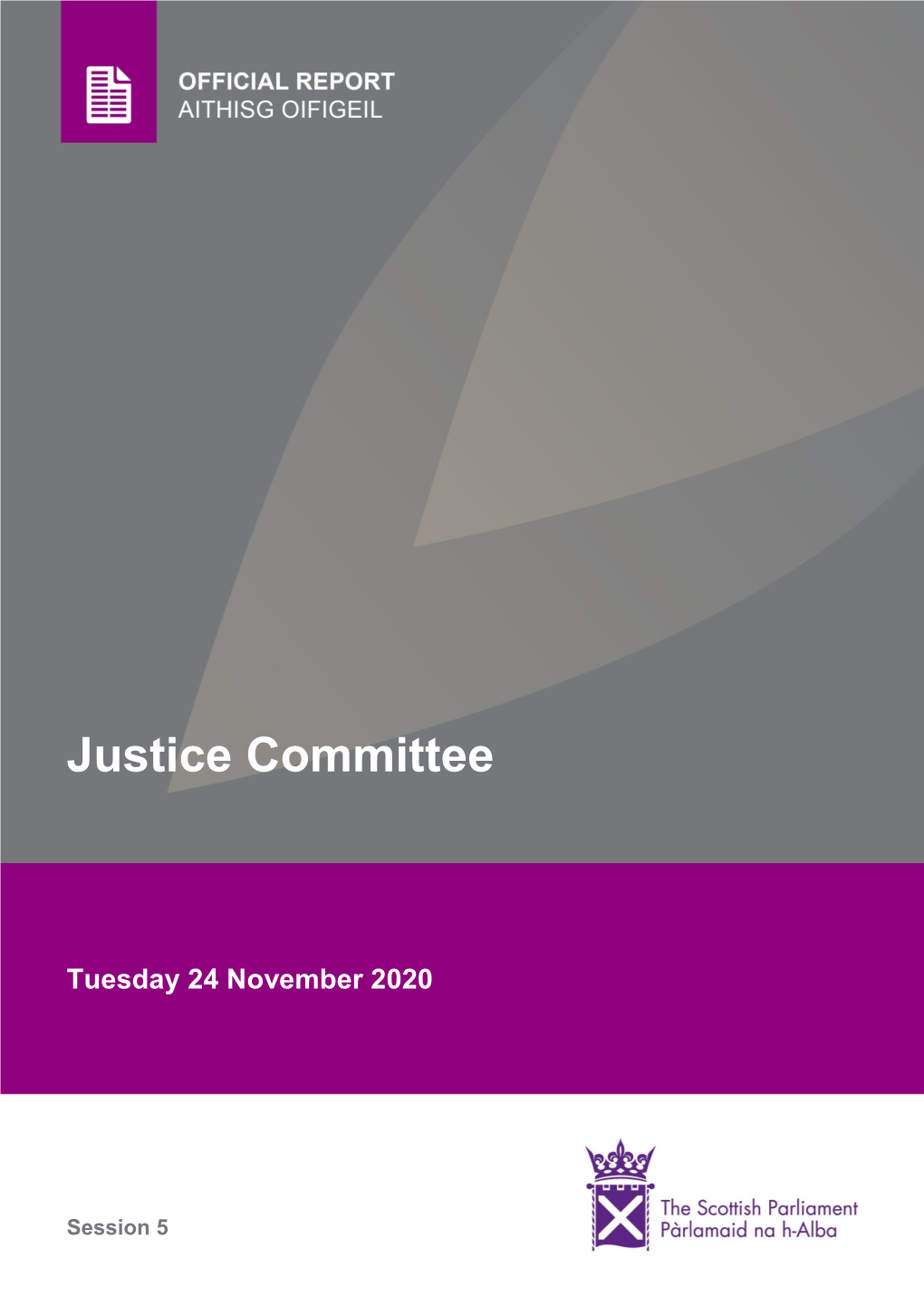 Official Report, Justice Committee, 17 November 2020; C 58-60.] the Following Day, Becky Kaufmann Wrote to Me Via Email to Correct the Record