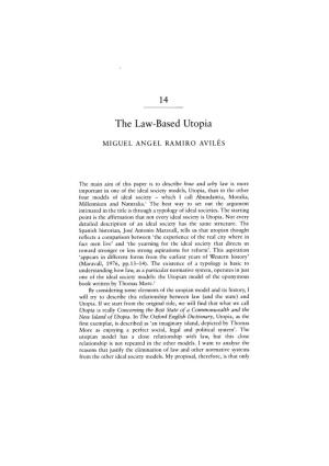 The Law-Based Utopia the Law-Based Utopia