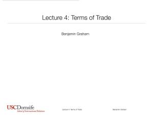 IR213 Lecture 4 Distributing the Gains from Trade