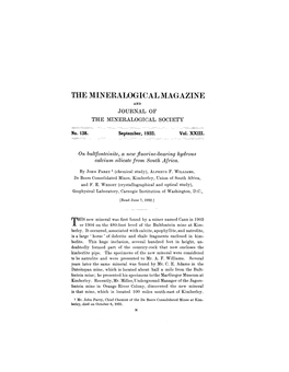 The Mineralogical Magazine