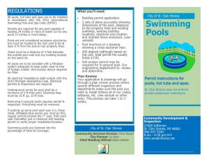 Swimming Pools Are Factored Into the City of St