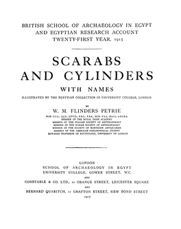 Scarabs and Cylinders with Names