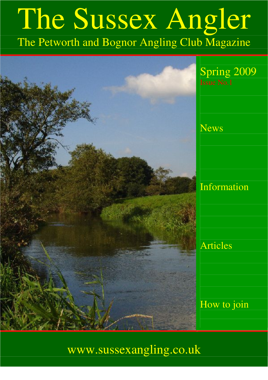 The Sussex Angler the Petworth and Bognor Angling Club Magazine