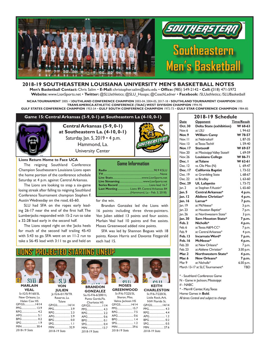 Southeastern Men's Basketball