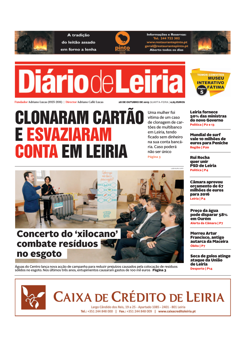 Clonaram Cartão E Esvaziaram Conta Em Leiria