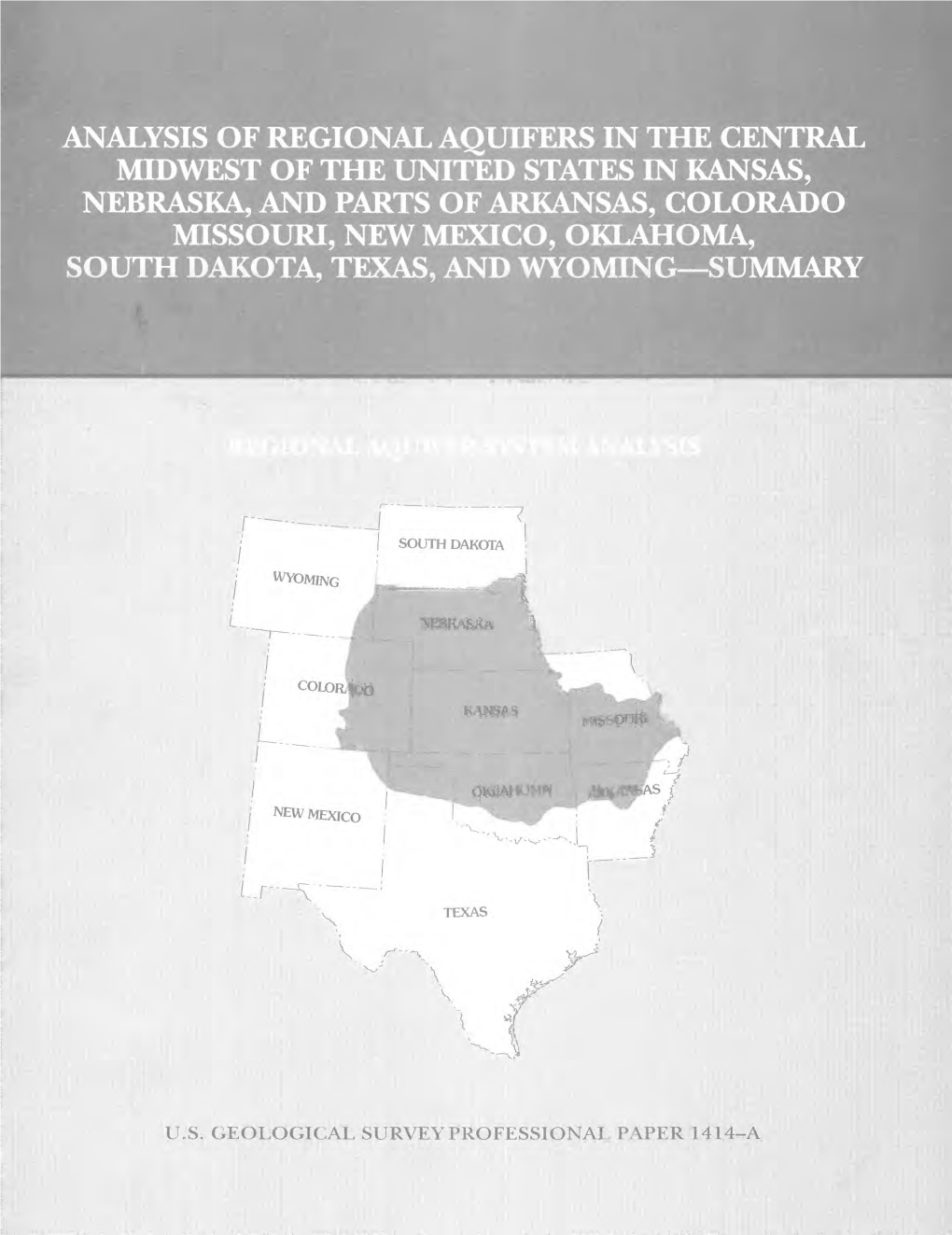 Analysis of Regional Aquifers in the Central Midwest Of