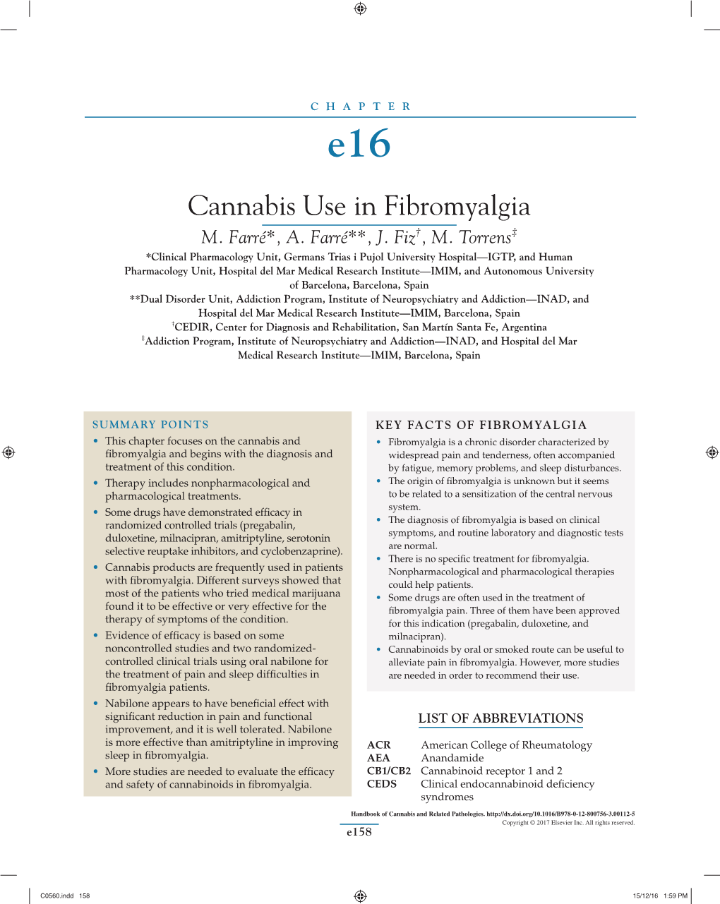 Cannabis Use in Fibromyalgia M