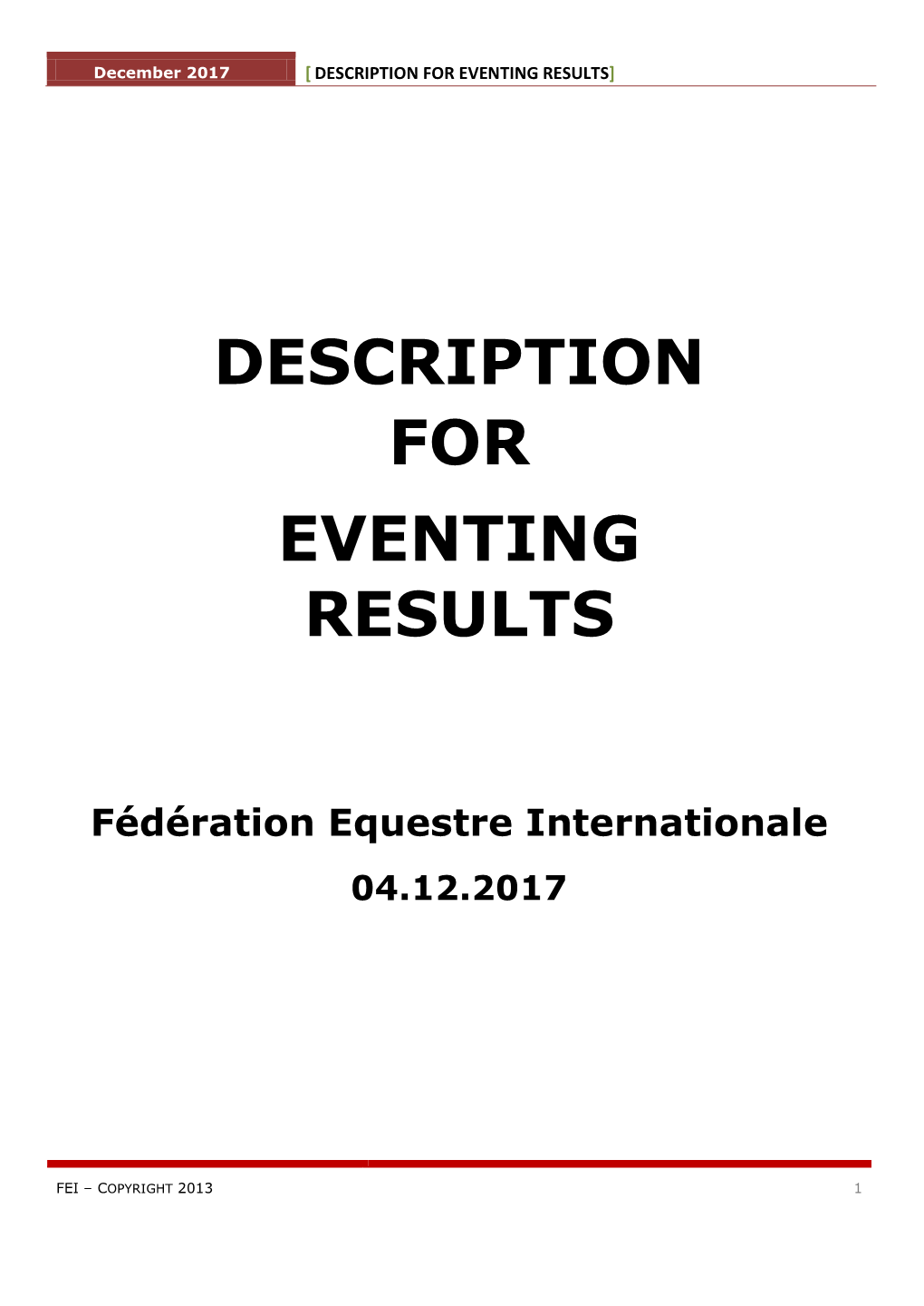 Description for Eventing Results]