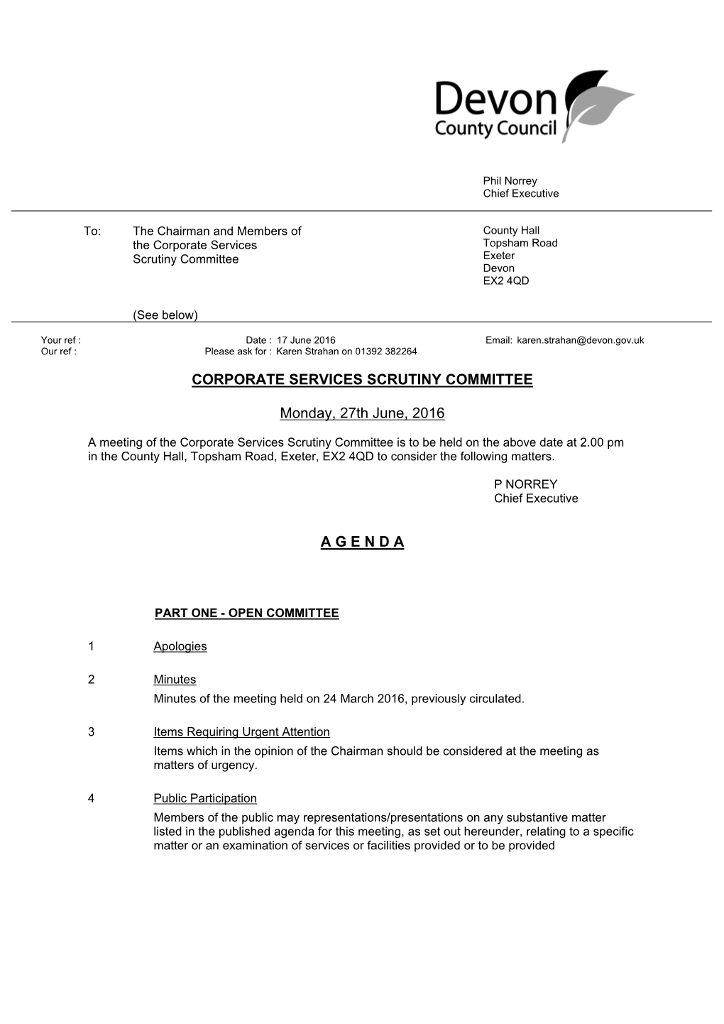 (Public Pack)Agenda Document for Corporate Services Scrutiny