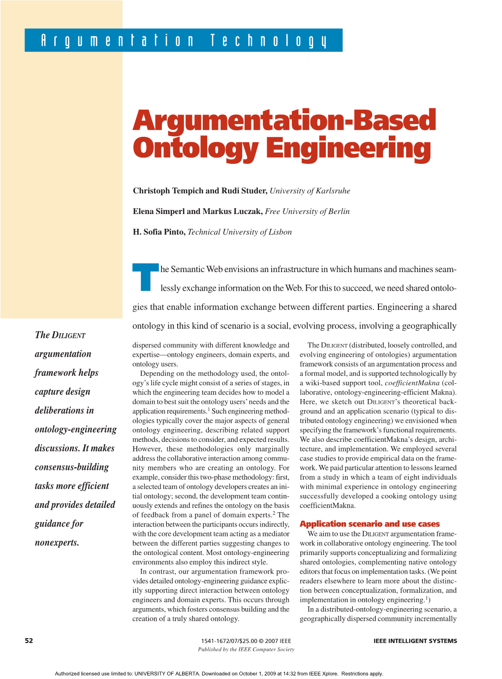 Argumentation-Based Ontology Engineering