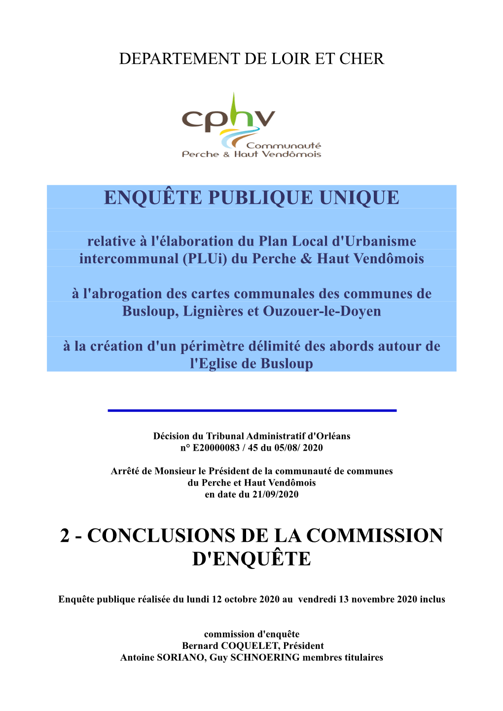 Enquête Publique Unique 2