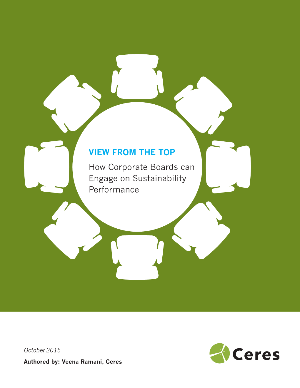 VIEW from the TOP How Corporate Boards Can Engage on Sustainability Performance