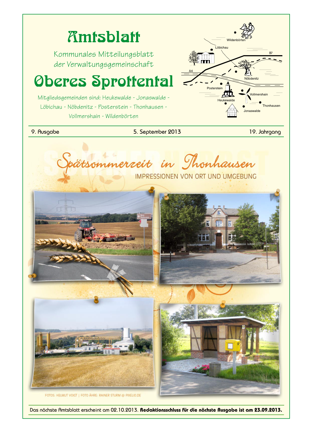 Amtsblatt Oberes Sprottental