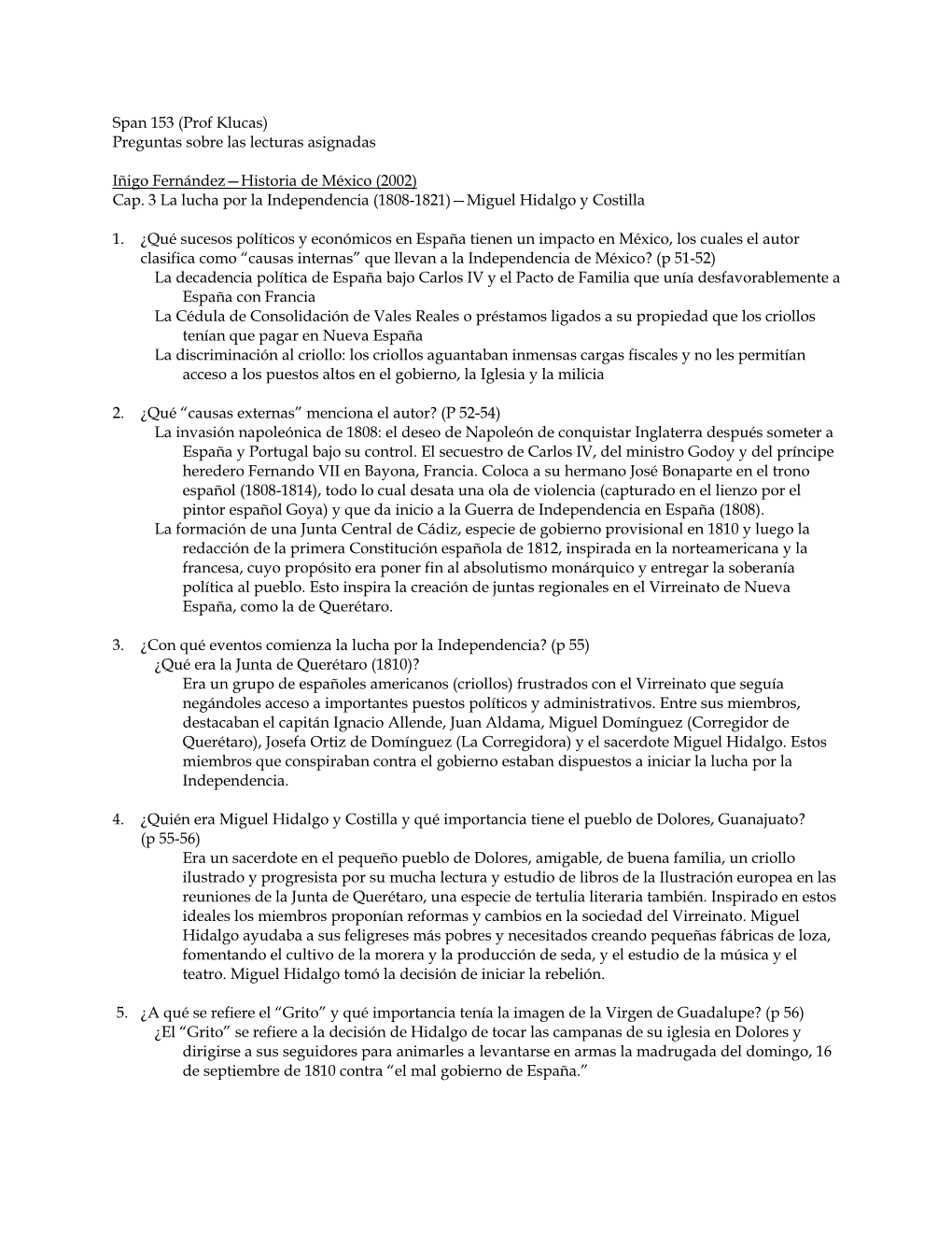 5 Mexico Ch 3 with Answers La Independencia.Pdf
