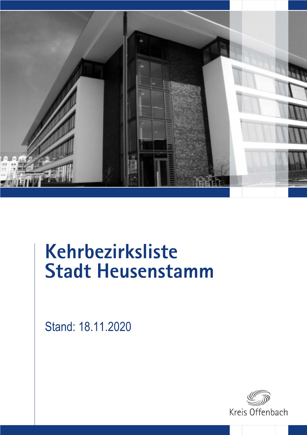 Kehrbezirksliste Stadt Heusenstamm