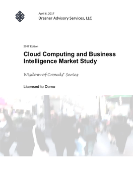 Cloud Computing and Business Intelligence Market Study