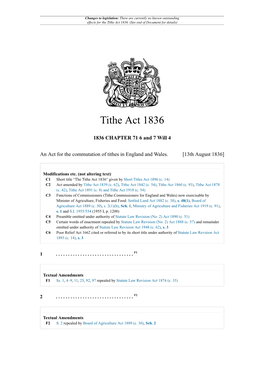 Tithe Act 1836